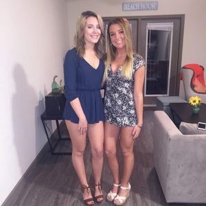 Urban Outfitters romper XS kimchi blue tie open